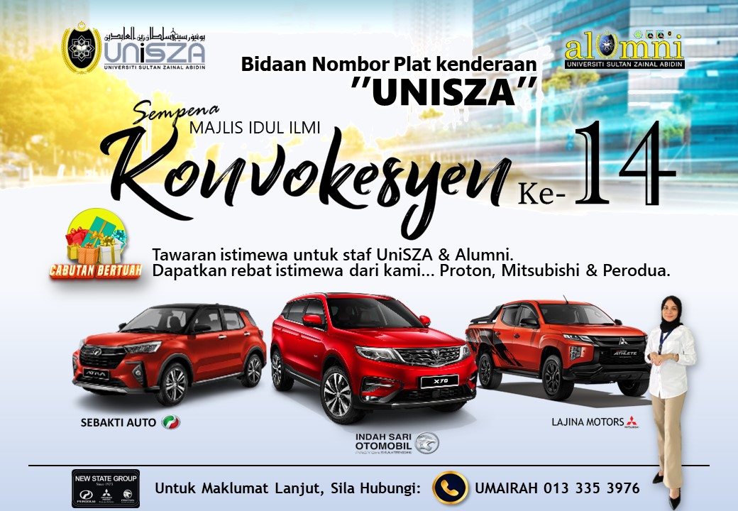 BIDAAN NO PLAT UNISZA 221122